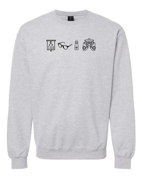 4 Optical Gildan Softstyle Crewneck Sweatshirt SF000