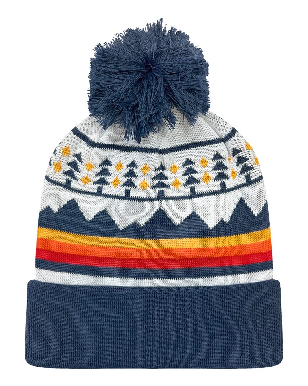 Front Design - Trees &amp; Peaks/ Navy