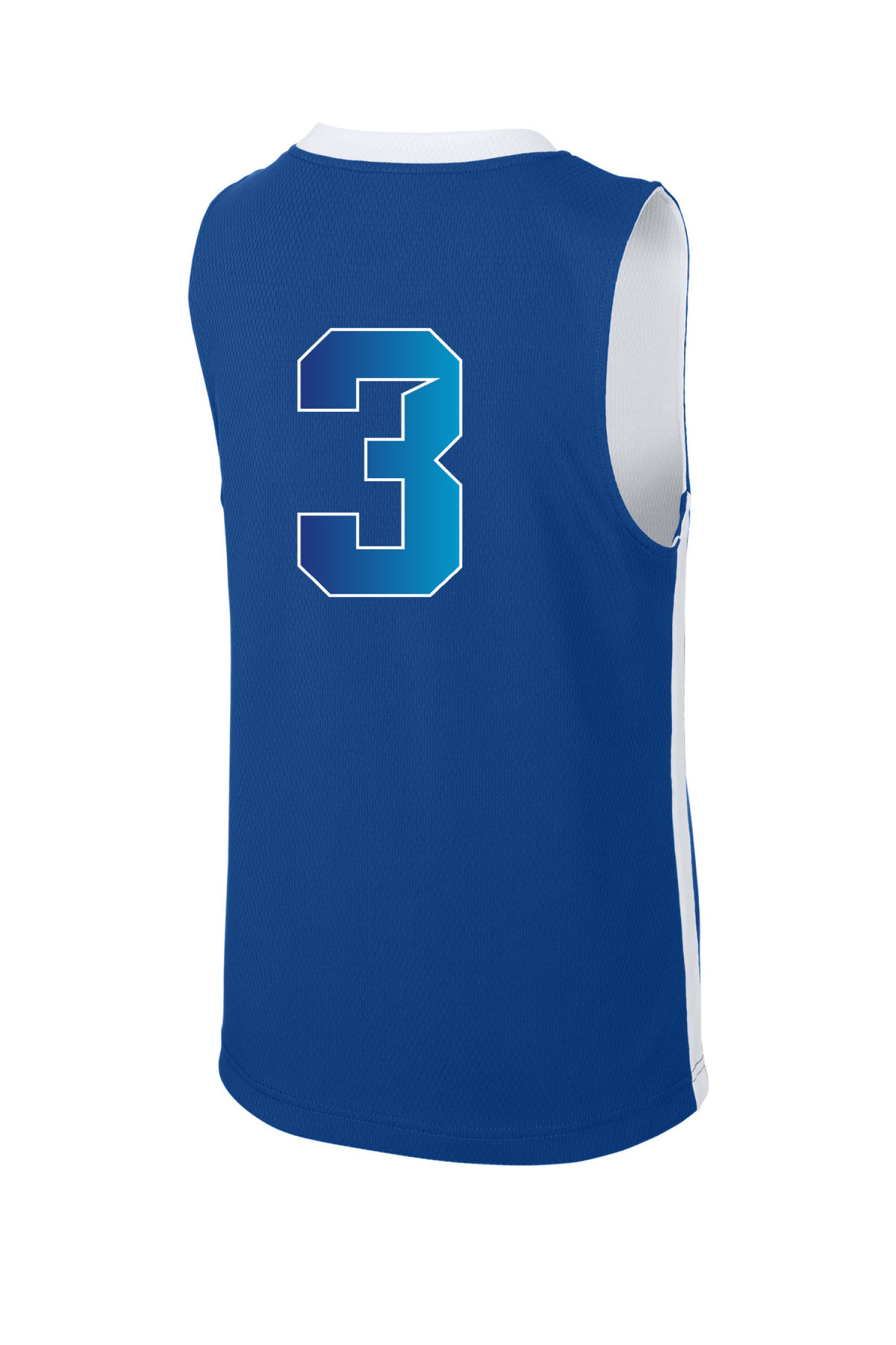 Back Design - True Royal/ White