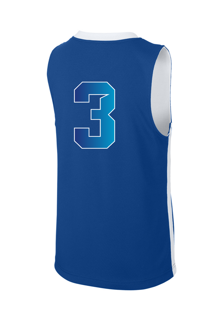 Back Design - True Royal/ White