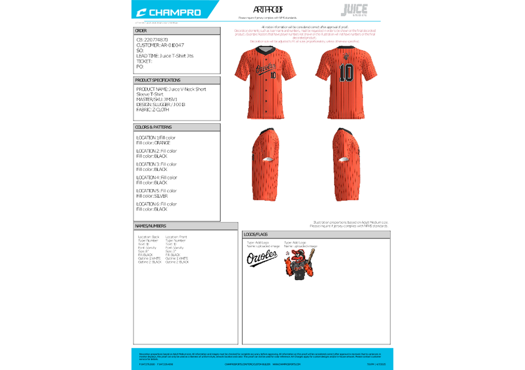Adult Medium Sublimated