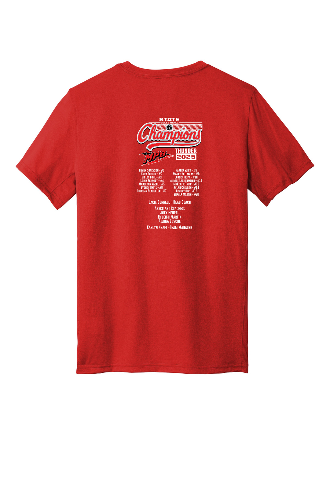 Back Design - University Red