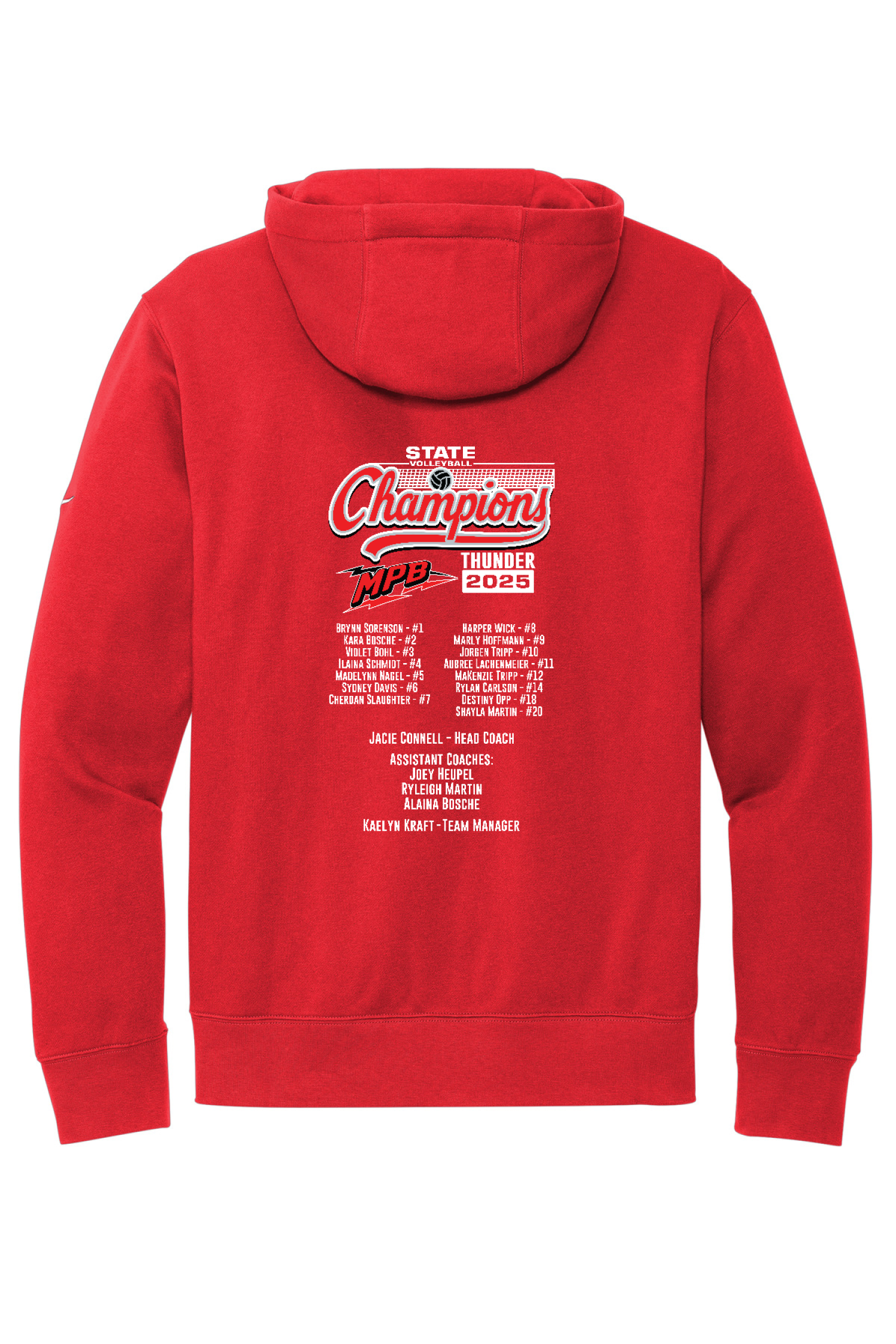 Back Design - University Red