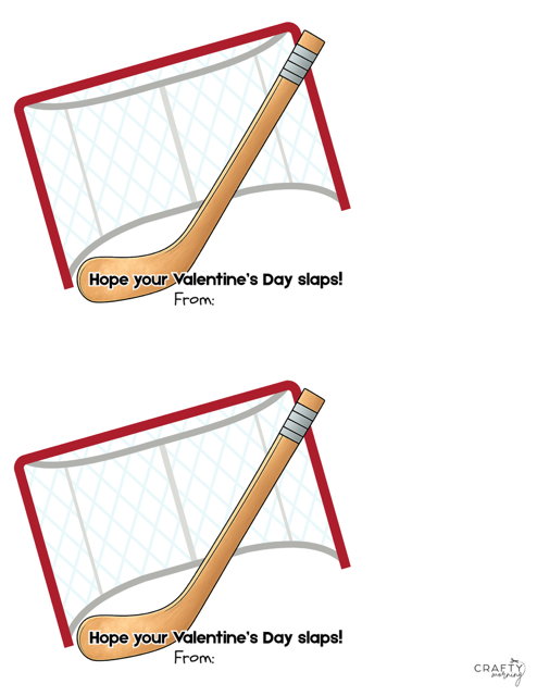 Hockey Valentine Cards
