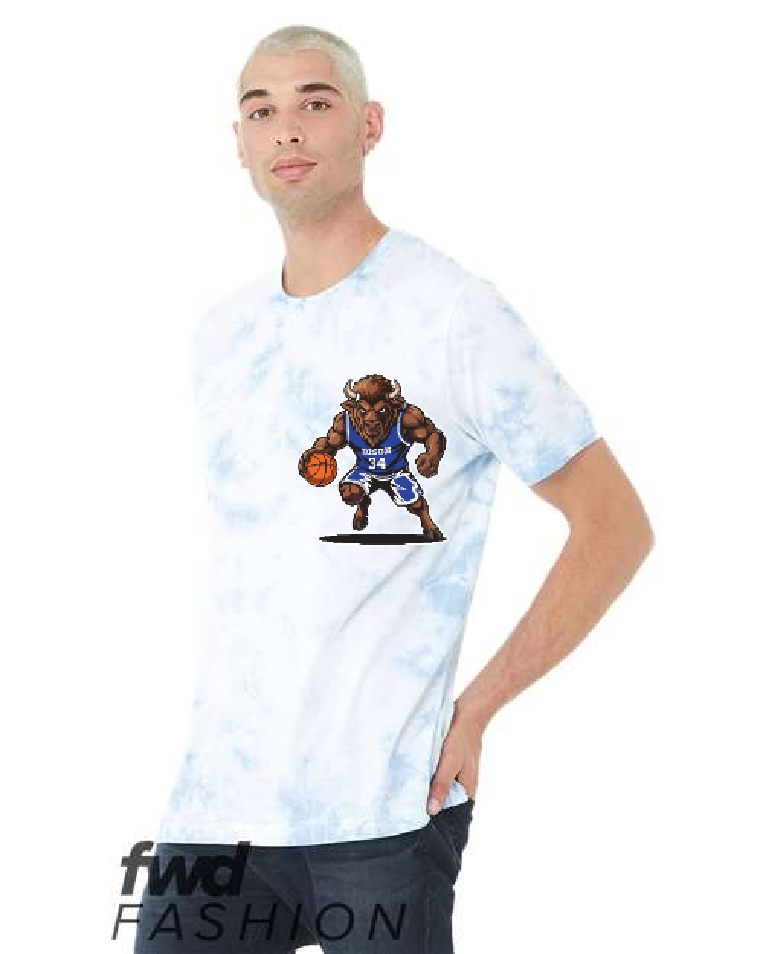 Front Design - White/ Sky Blue