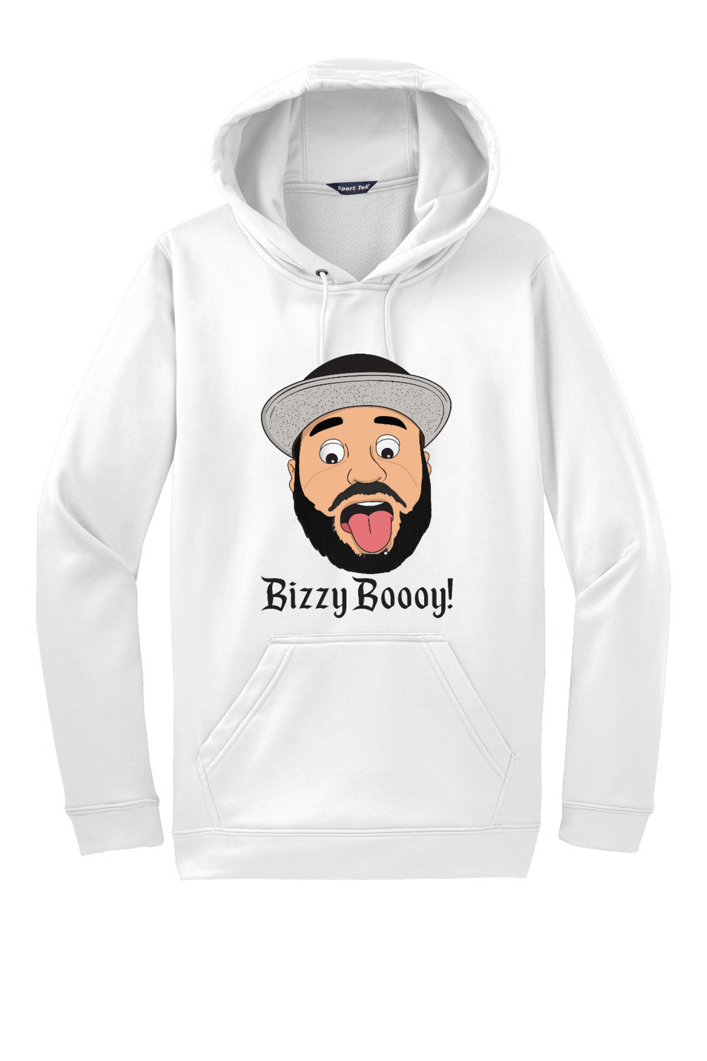 Bizzy Boooy! White Wick Fleece Hooded Pullover. F244